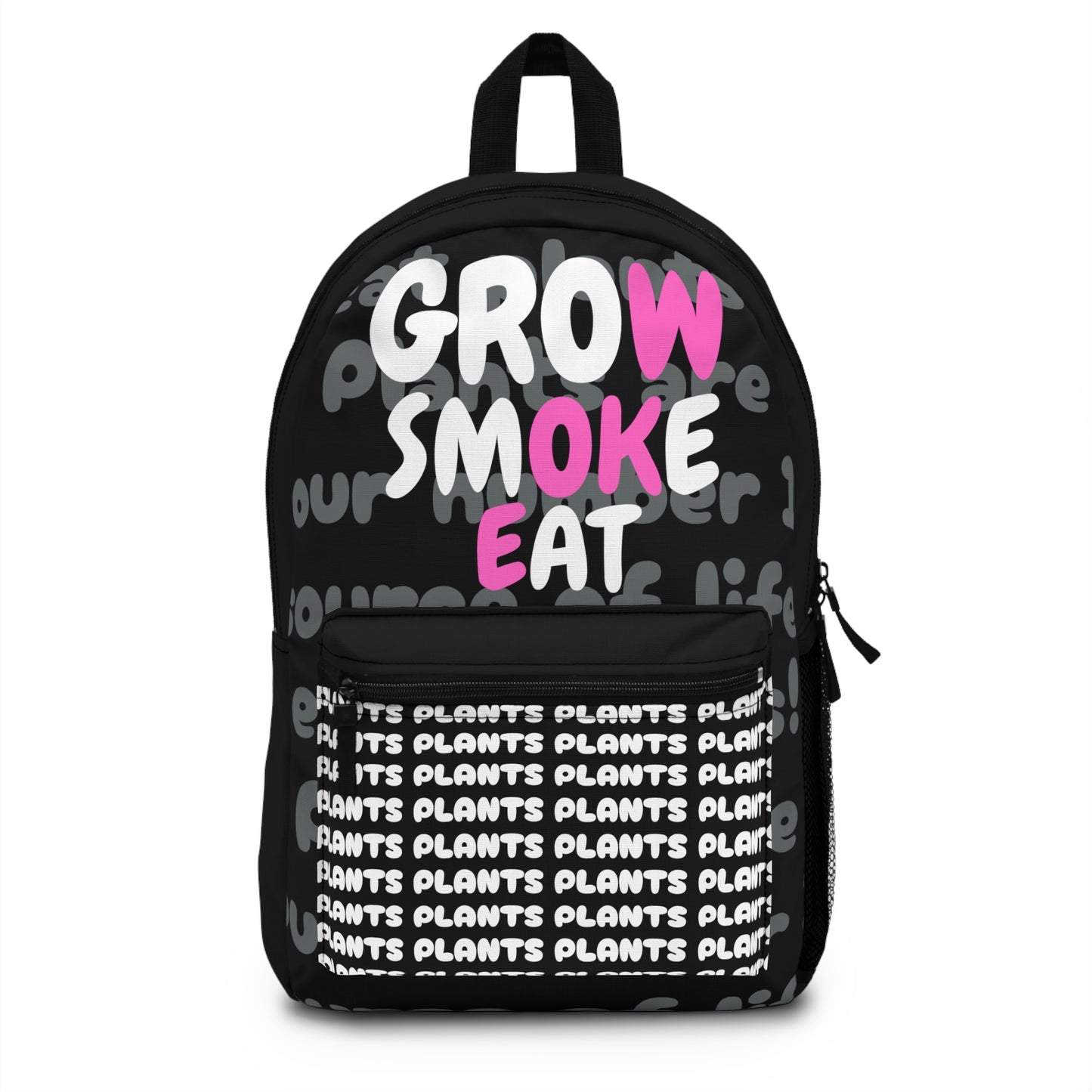 Grow Smoke Eat Backpack PINK