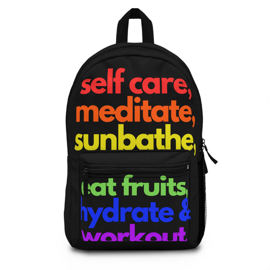 Self Care Backpack Rainbow