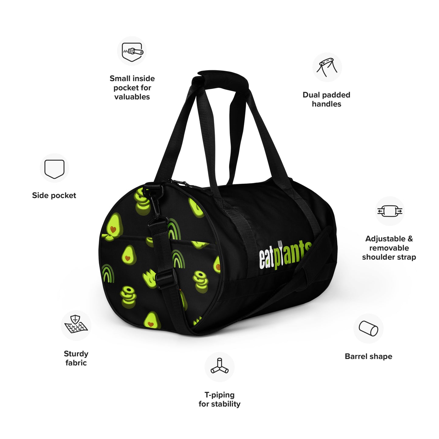 Avocado Eat FN Plants gym bag